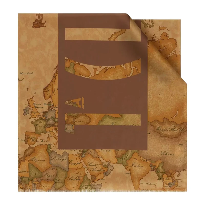 Sciarpa 48 x 185 cm 1A Classe Alviero Martini Geo Classic e Castagna S367