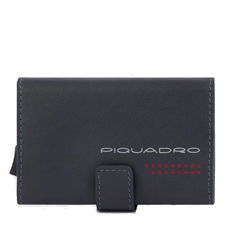 Porta carte di credito in metallo PIQUADRO Urban in Pelle Grigio PP5649UB00R
