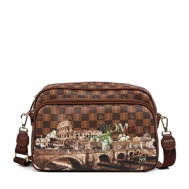 Borsa Donna a Tracolla Y NOT CIT-018 Stampa Rome