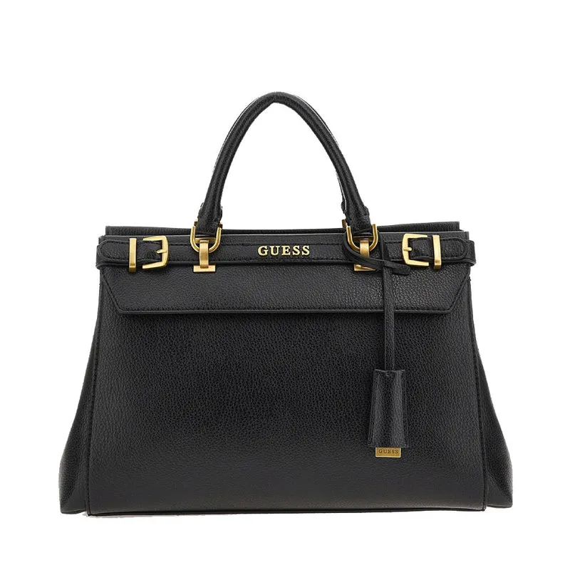 Borsa Donna a Mano GUESS Linea Sestri Logo Luxury colore Black