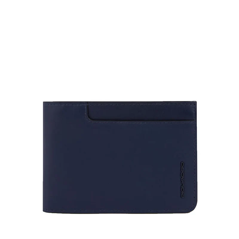 Portafoglio Uomo con Pattina PIQUADRO in Pelle Blu - PU1392W122R