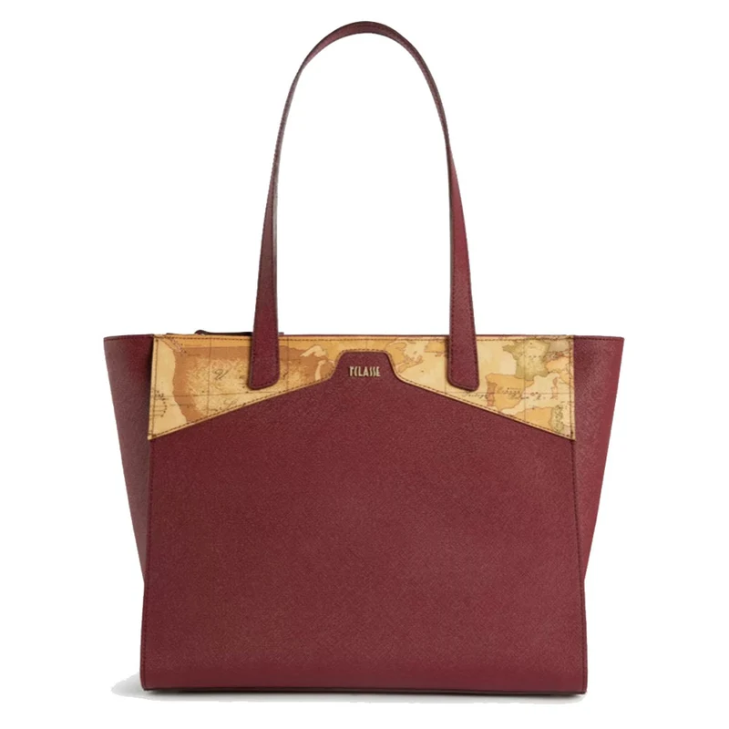 Borsa Donna Shopping Grande 1A Classe Alviero Martini linea Glam City color Cabernet GV69
