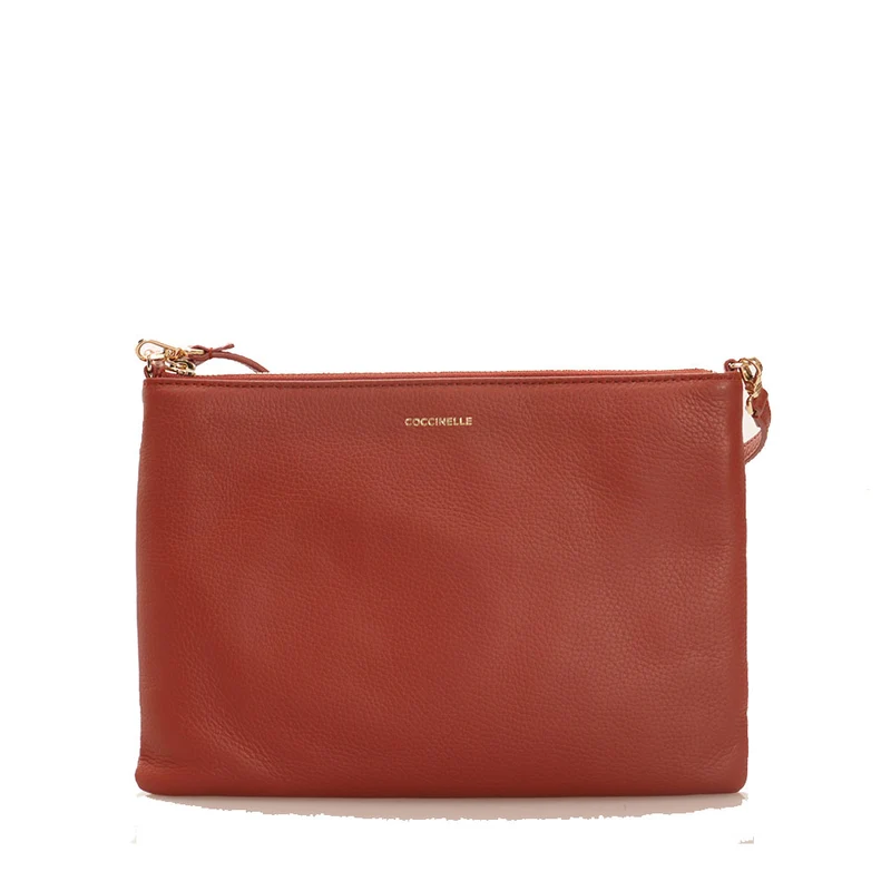 Borsa Donna a Tracolla COCCINELLE in Pelle Acero Linea Best Medium
