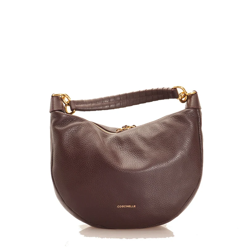 Borsa Donna a Spalla COCCINELLE in Pelle Linea Maelody Colore Cola Misura Piccola