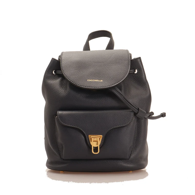 Zaino Piccolo COCCINELLE in Pelle Linea Beat Soft colore Midnight Blue