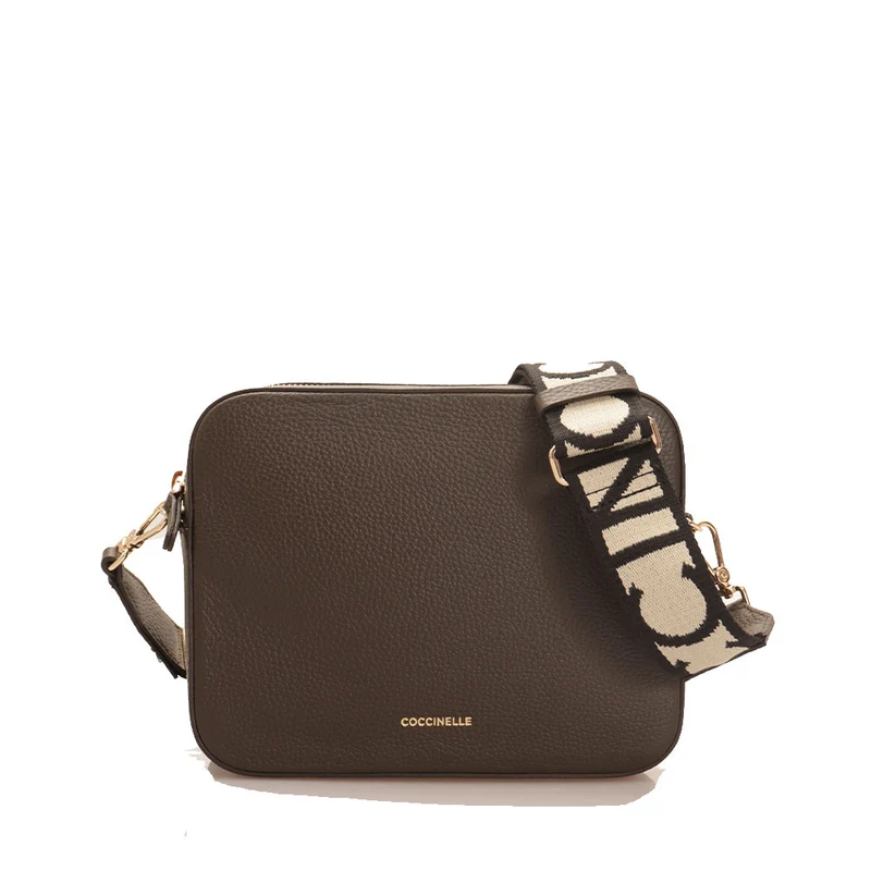 Borsa Donna a Tracolla COCCINELLE Linea Tebe Colore Bark - E5MN555M301