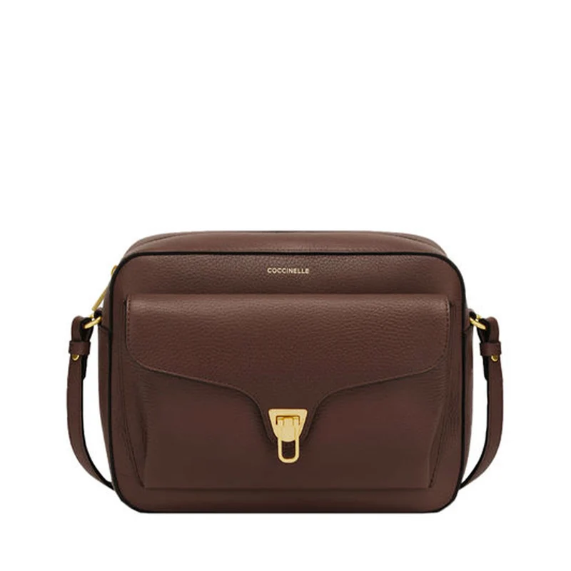 Borsa Donna a Tracolla Chiusa con Zip COCCINELLE in Pelle linea Beat Soft Medium colore Carruba