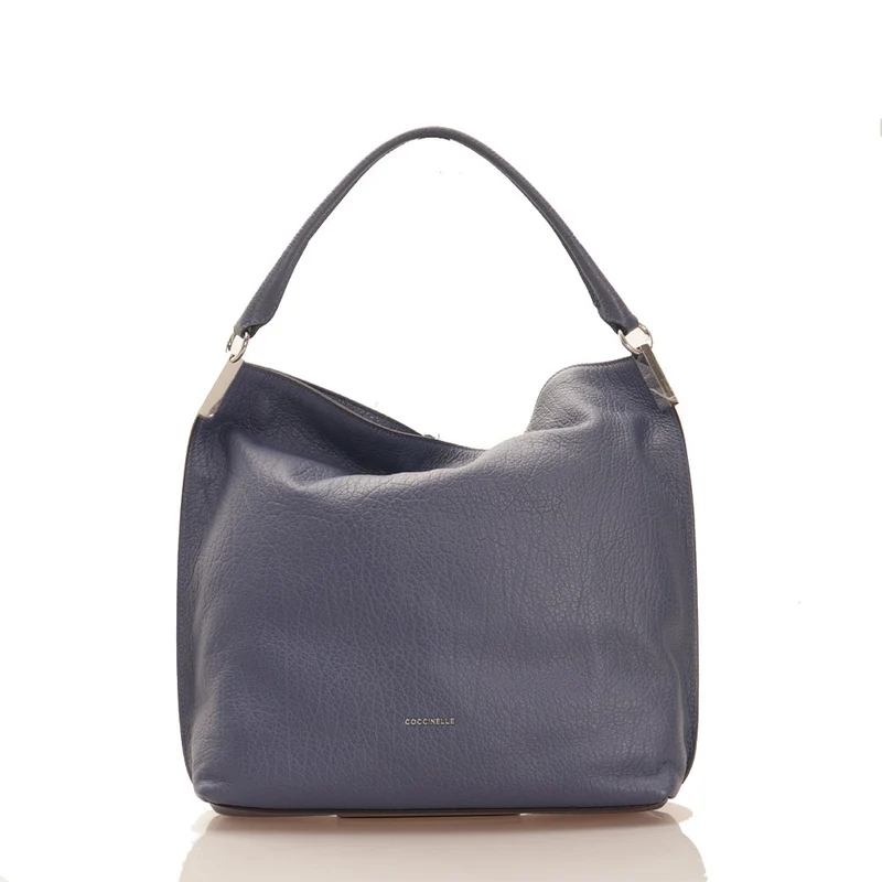 Borsa Donna Hobo a Spalla COCCINELLE in Pelle linea Estelle Elephant colore Mirtillo