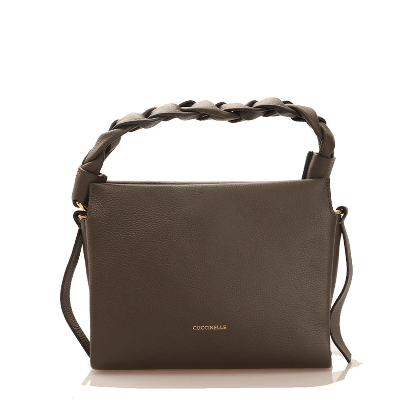 Borsa Donna a Mano COCCINELLE in Pelle Linea Boheme Small colore Bark