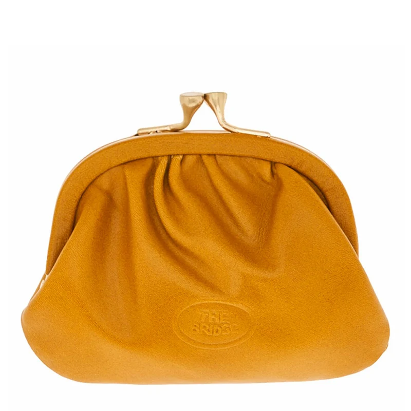 Portamonete Donna THE BRIDGE In Pelle color Miele linea Story