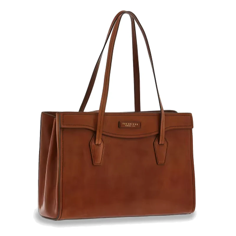 Borsa Donna Shopping Grande THE BRIDGE in Pelle Marrone linea Angela