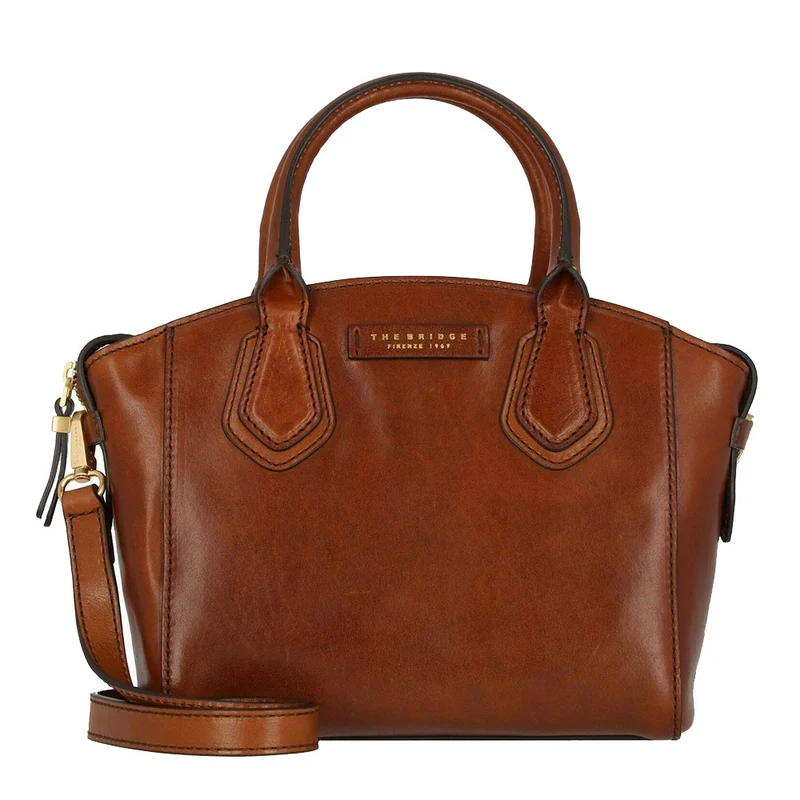 Borsa Donna a Mano THE BRIDGE linea Costanza in Pelle Marrone