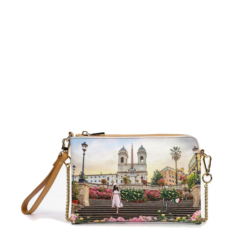 Borsa Donna Y NOT Pochette con Tracolla YES-384 Floral