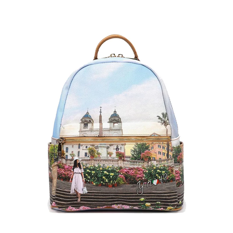 Zaino Donna Piccolo Y NOT con Tasca Esterna YES-380 Floral