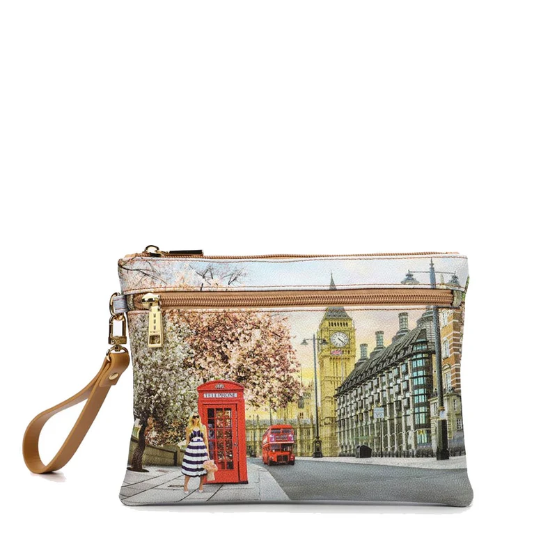Pochette Media Donna con Zip Y NOT YES-343 English Rose