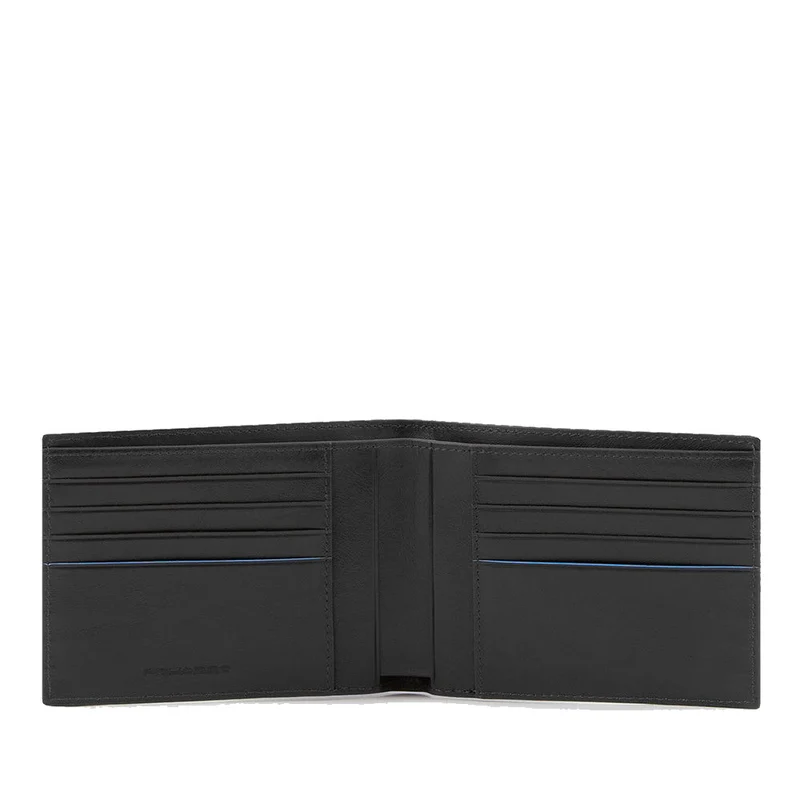Portafoglio Uomo PIQUADRO con Portacarte In Pelle Nera Linea Revamp - PU6190B2VR
