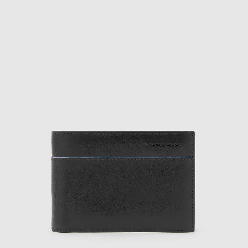 Portafoglio Uomo con Portamonete PIQUADRO in Pelle Nera Linea B2 Revamp - P257B2VR