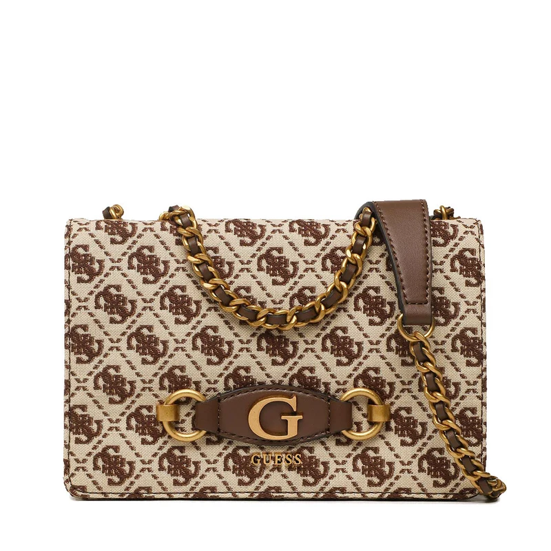 Borsa Donna a Tracolla GUESS linea Izzy colore Brown Logo - JB8654210