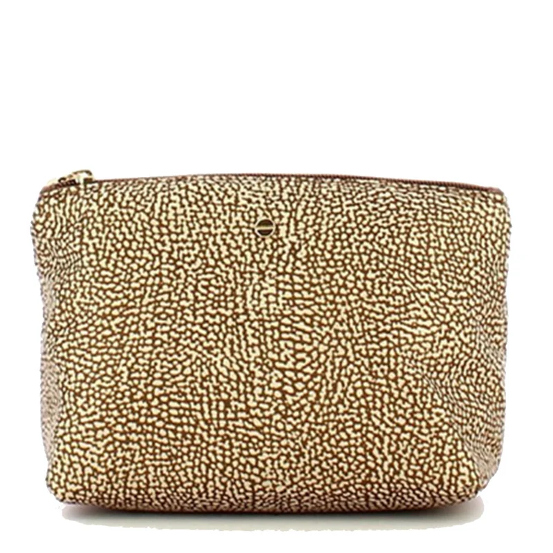 Beauty Donna Medio BORBONESE in Tessuto linea Jet Op Beige Marrone
