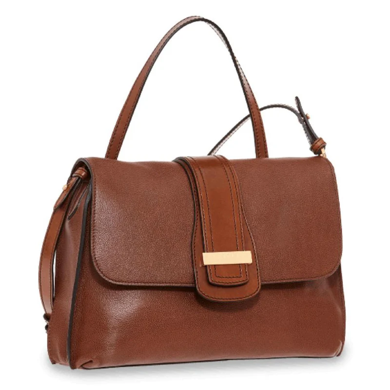 Borsa Donna a Spalla con Tracolla THE BRIDGE linea Bice in Pelle Marrone