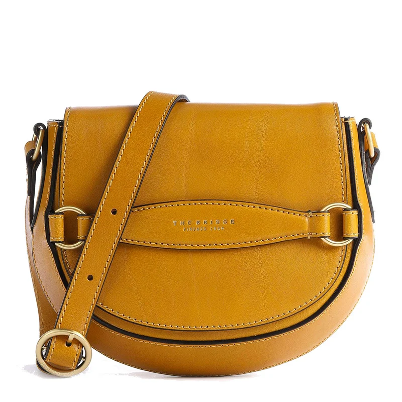 Borsa Donna a Tracolla THE BRIDGE linea Bettina in Pelle Giallo Miele