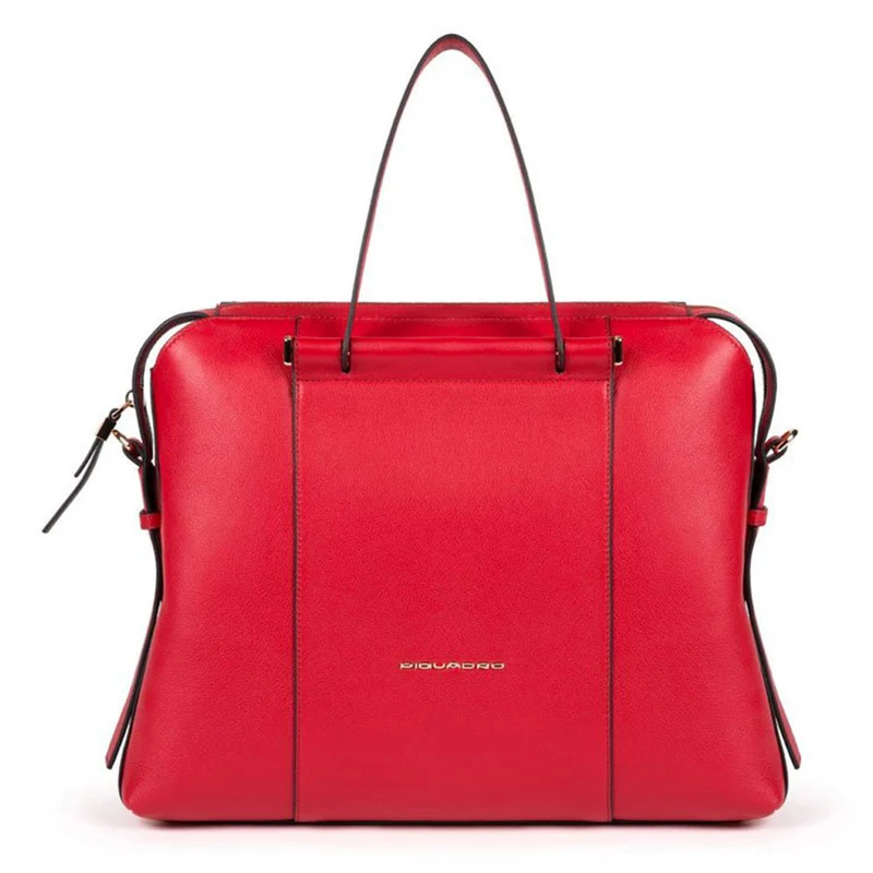 Borsa Donna a Mano Porta Pc 14" PIQUADRO linea Circle in Pelle Rossa CA4577W92