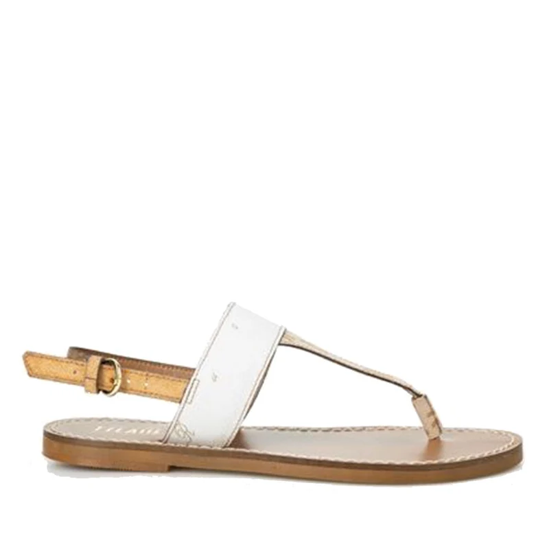 Scarpe Donna 1A Classe Alviero Martini Sandali Infradito linea Geo Onda Mix colore Bianco 0600