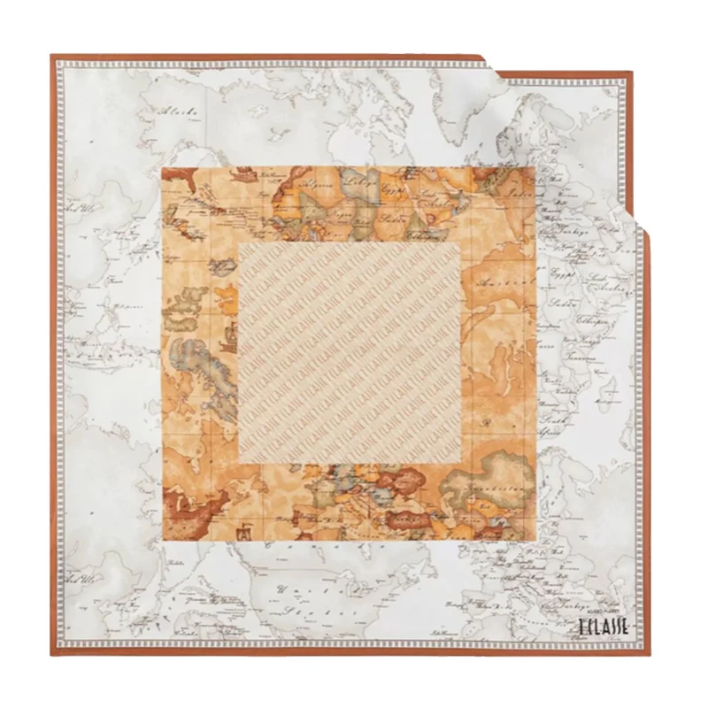 Foulard in Seta 70 x 70 cm 1A Classe Alviero Martini linea Geo Onda Mix Bianco F057