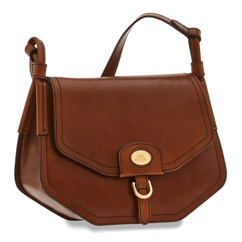 Borsa Donna a Spalla THE BRIDGE in Pelle Marrone linea Ada
