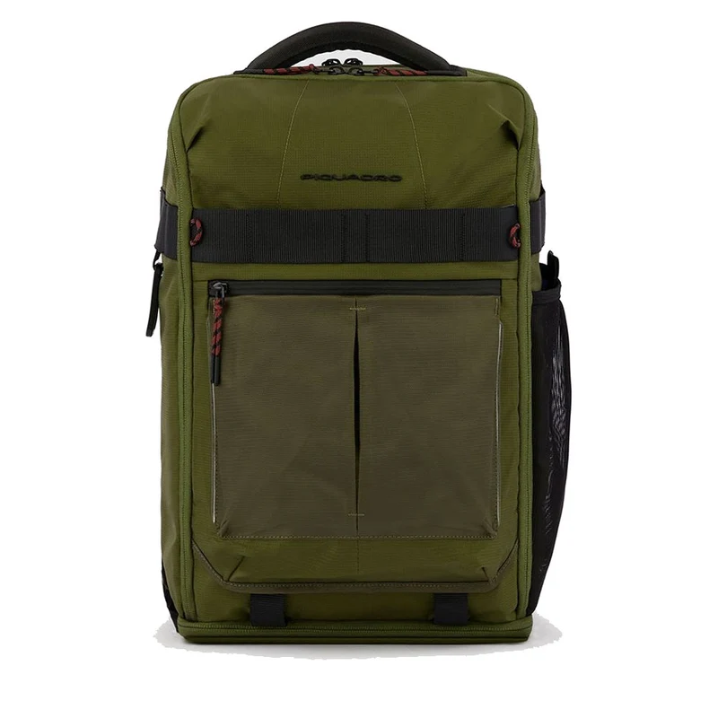 Zaino da Bici PIQUADRO in Nylon Riciclato Verde Militare con Porta Pc 15,6" Linea Arne - CA5998S125L