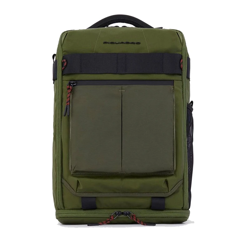 Zaino da Bici PIQUADRO in Nylon Riciclato Verde Militare con Porta Pc 14" Linea Arne - CA5999S125L