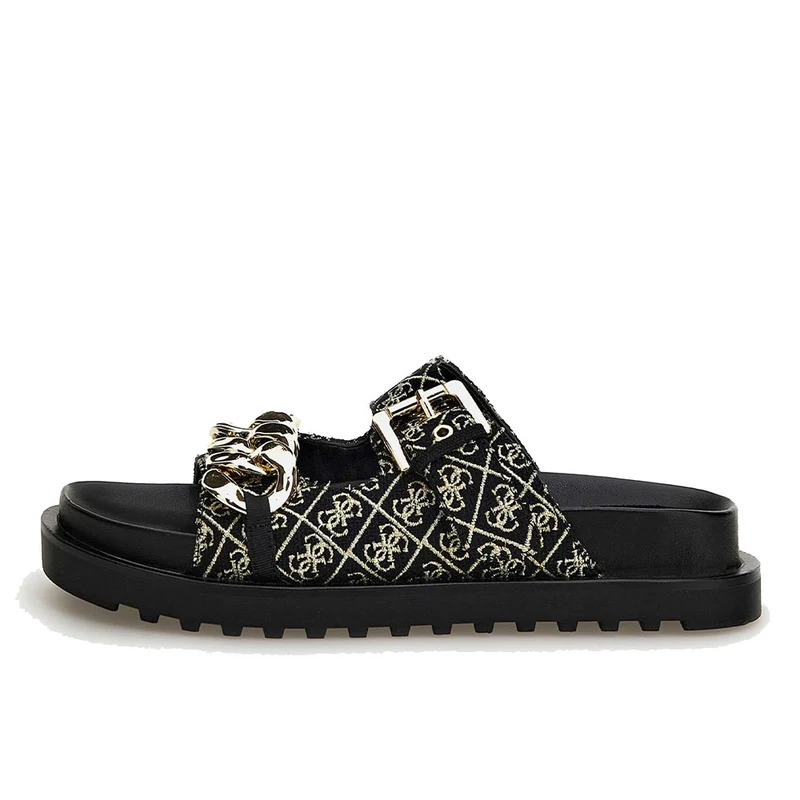 Ciabatte Donna GUESS Linea Fatema Colore Black con Doppia Fascia