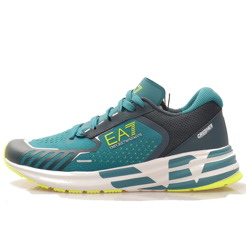 Scarpe Uomo EA7 Emporio Armani Sneakers Crusher Distance Reflex Colore Pond - Ocean - Yellow Flow