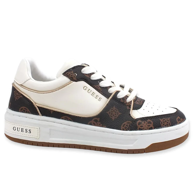 Sneakers Donna GUESS Colore White - Brown Linea Tokyo