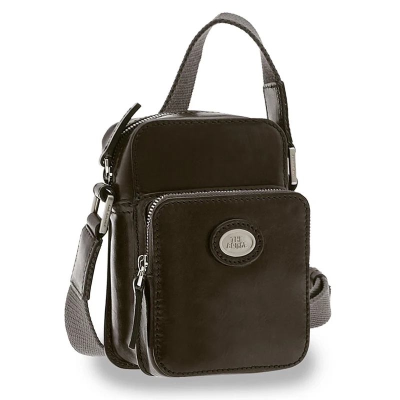 Borsello Uomo Piccolo THE BRIDGE in Pelle Nera linea Story 05353001
