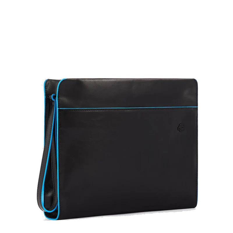 Pochette PIQUADRO porta iPad® Linea Blue Square AC5974B2VR in Pelle Nero