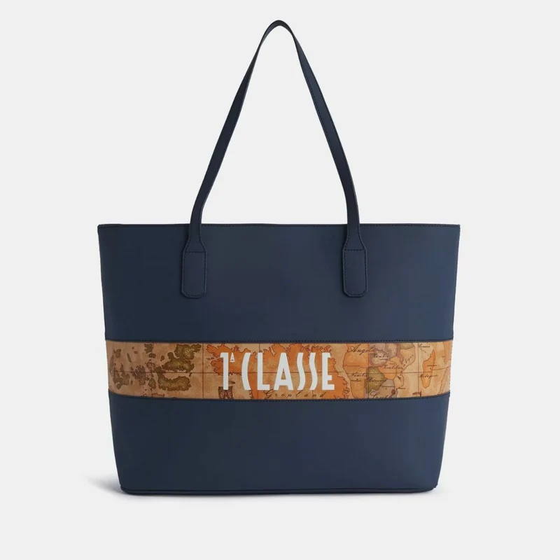 Geo Party Color borsa shopping Blu Navy