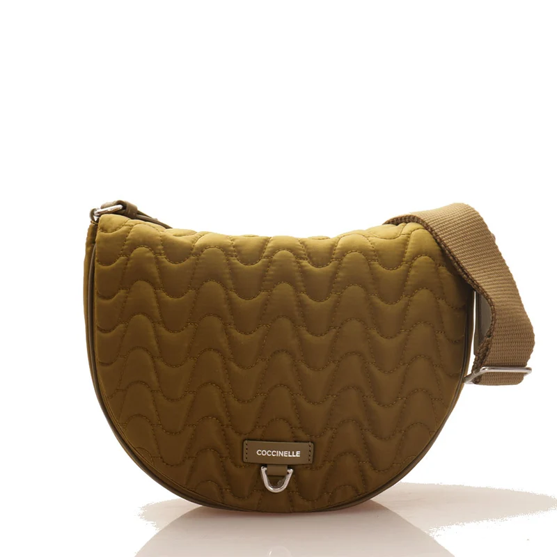 Borsa Donna a Tracolla COCCINELLE in Tessuto Matelassè linea Blaire colore Loden Misura Medium