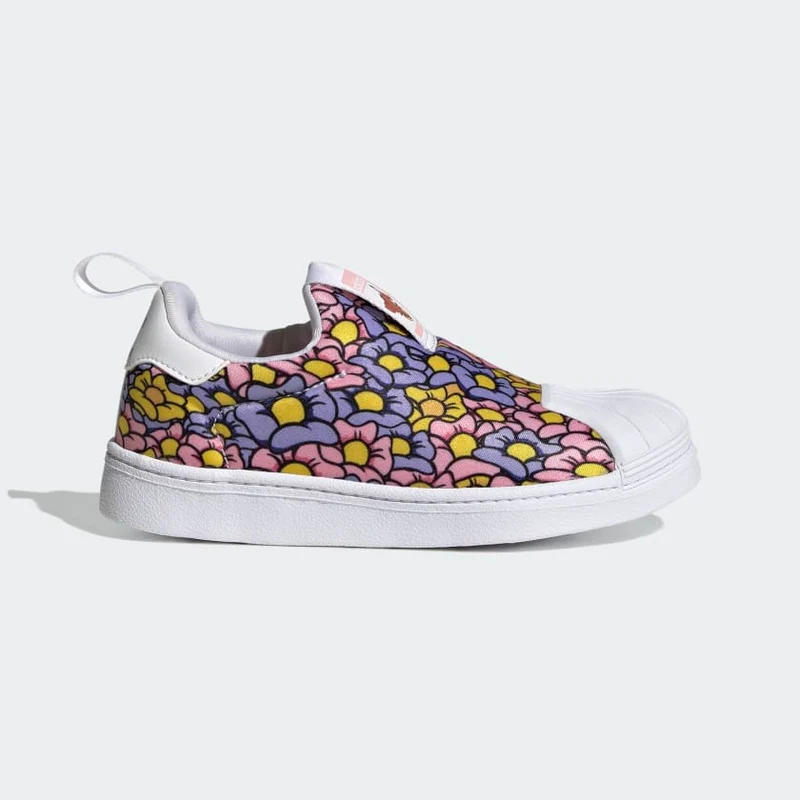 Scarpe Bambina ADIDAS Sneakers Slip On linea Superstar 360 Disney in Tessuto stampa Floreale Bambi