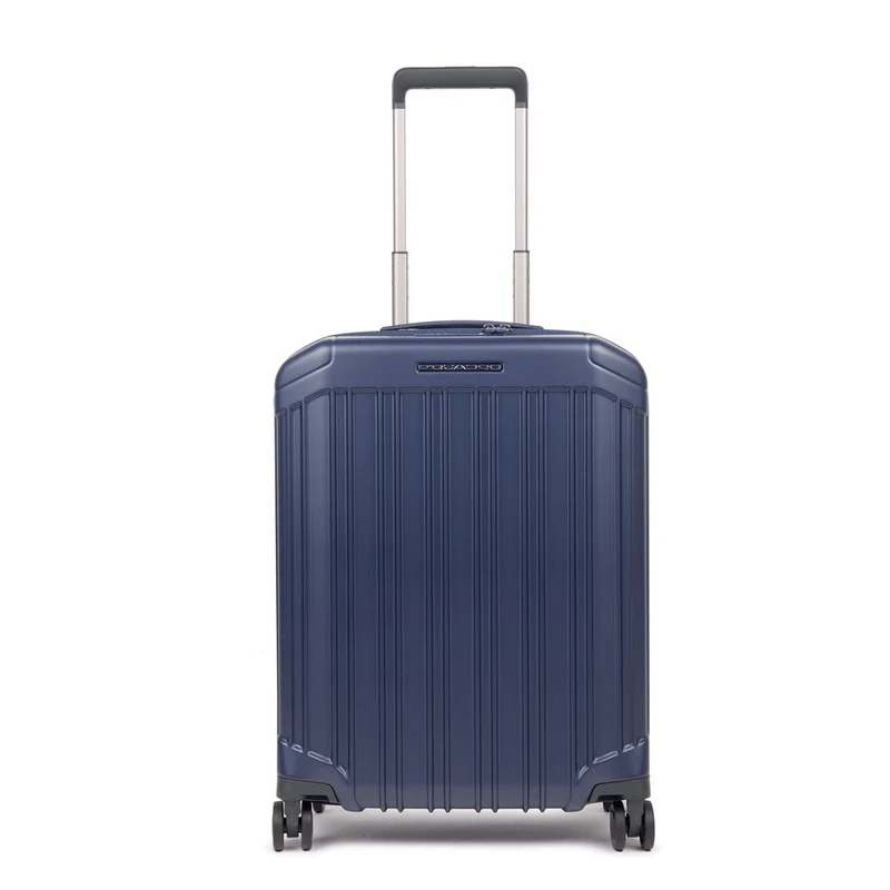 Trolley cabina PIQUADRO Rigido Ultra Slim con 4 Ruote Colore Blu Opaco Linea PQ-Light - BV4425PQL