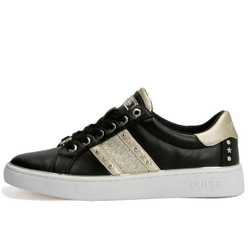 Scarpe Donna GUESS Sneakers Linea Bevlee Colore Nero - Oro