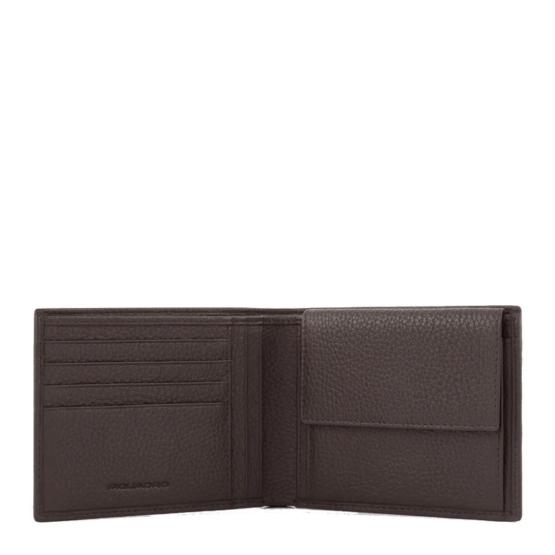 Portafoglio PIQUADRO uomo con portamonete Linea Modus Special PU257MOSR Marrone