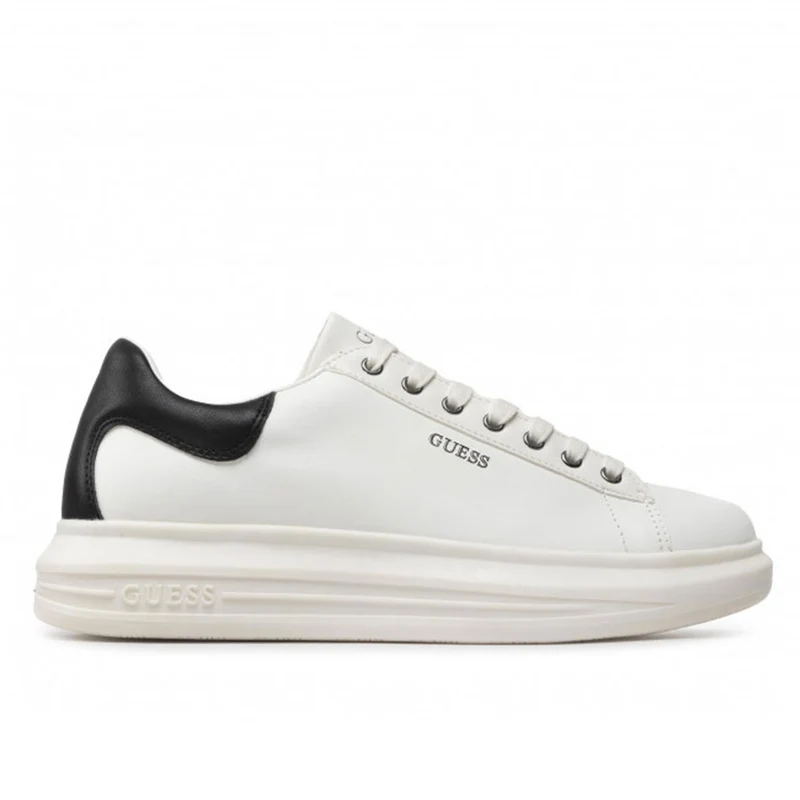 Scarpe Uomo GUESS Sneakers Colore Bianco e Nero Linea Vibo