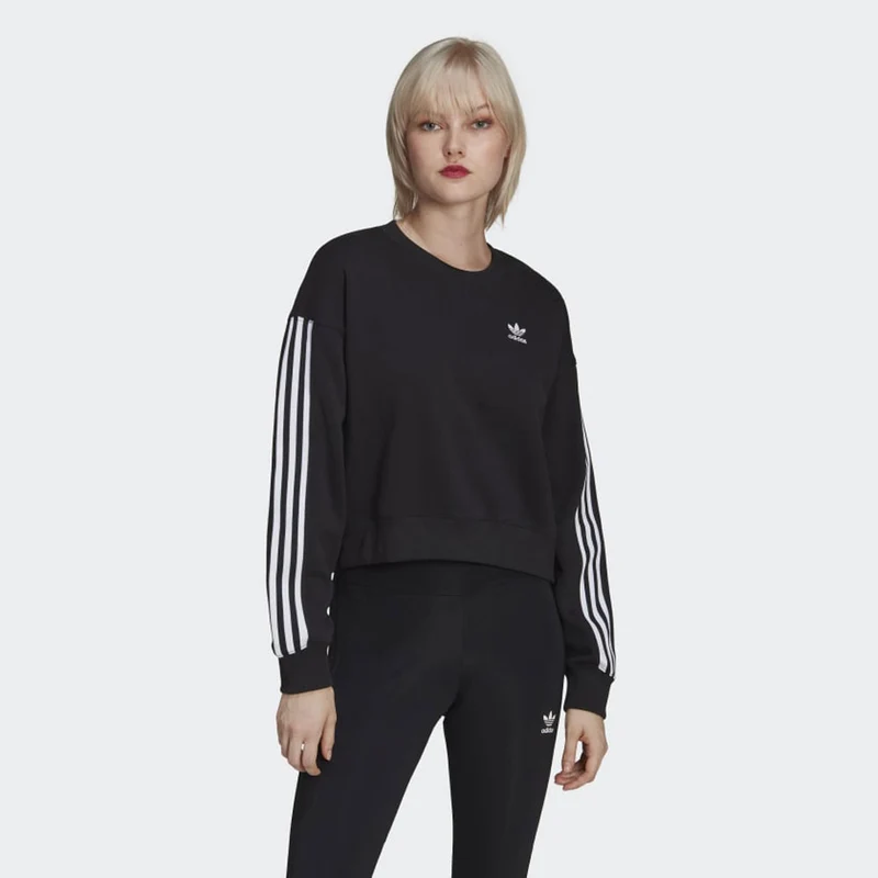 Felpa Donna ADIDAS linea Adicolor Classics colore Nero