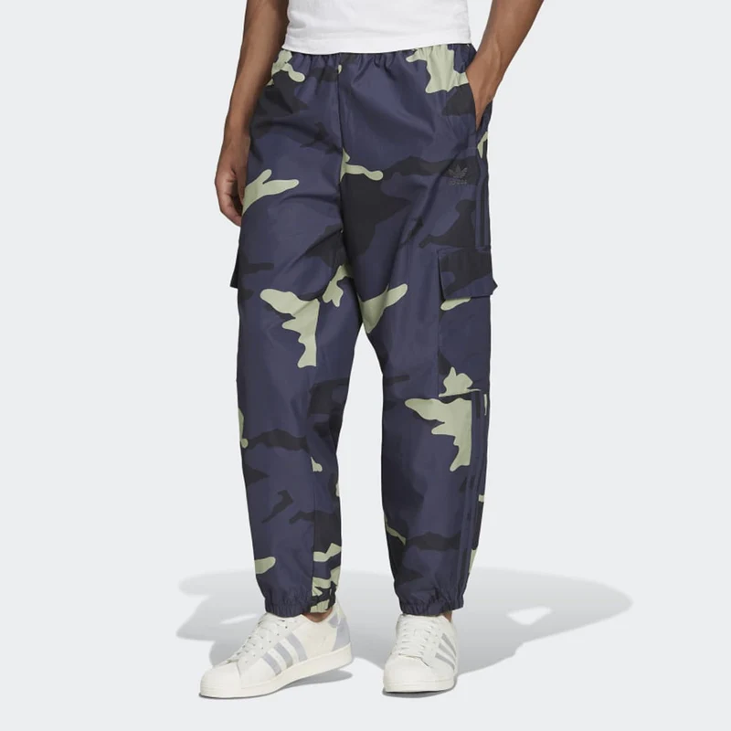 Pantalone Uomo in Nylon ADIDAS linea Graphics Camo colore Shadow Navy