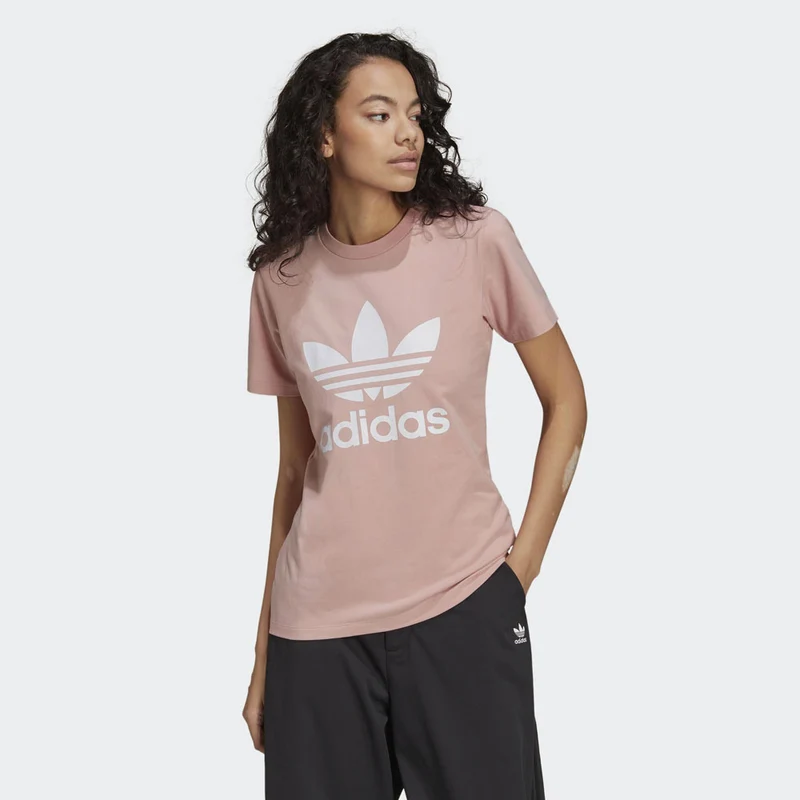 T-Shirt Donna ADIDAS linea Adicolor Classics Trefoil color Magic Mauve