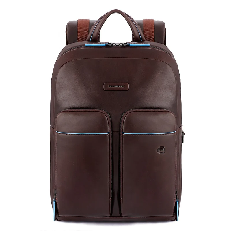 PIQUADRO Zaino Porta Pc 13" e IPad In Pelle Mogano Linea B2V