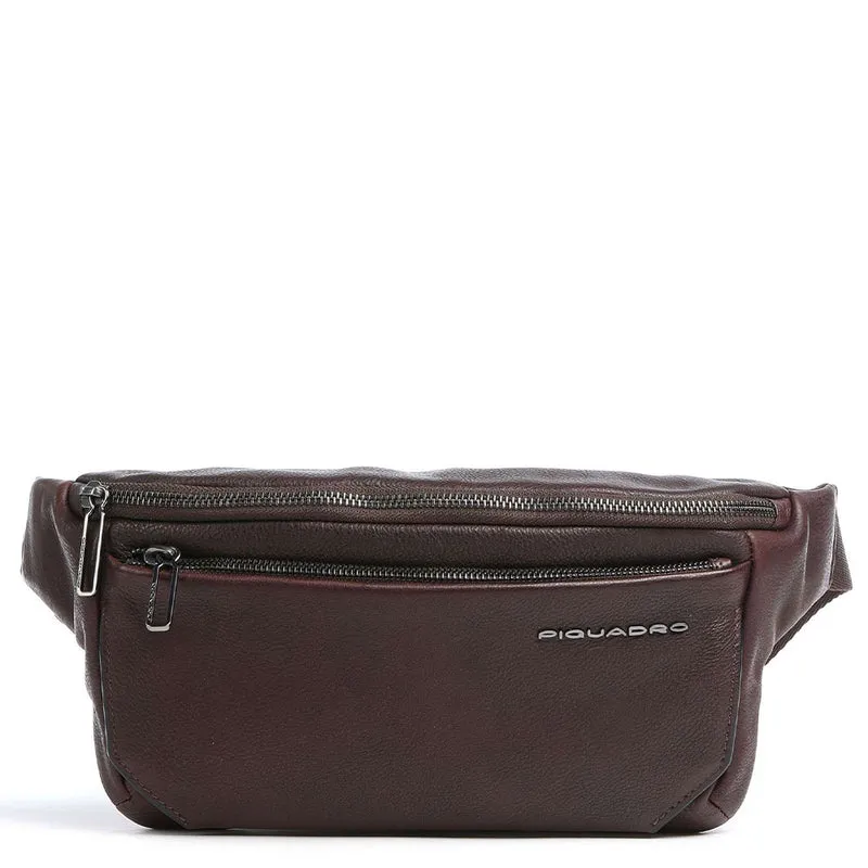 Marsupio PIQUADRO in Pelle Marrone Linea Tallin