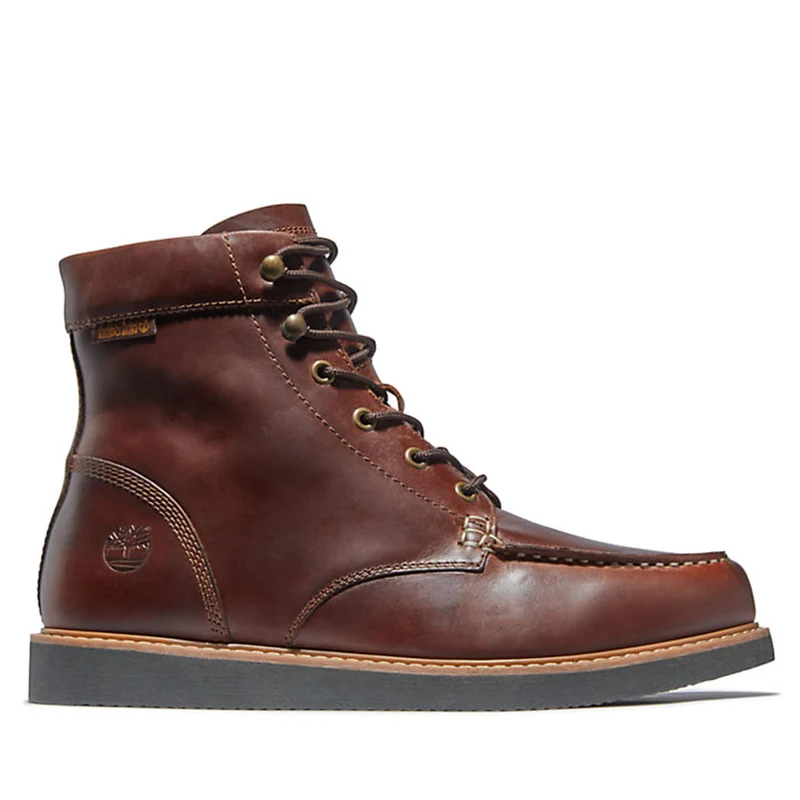 Scarpe Uomo TIMBERLAND Stivaletti linea Newmarket II 6 Inch in Pelle Marrone