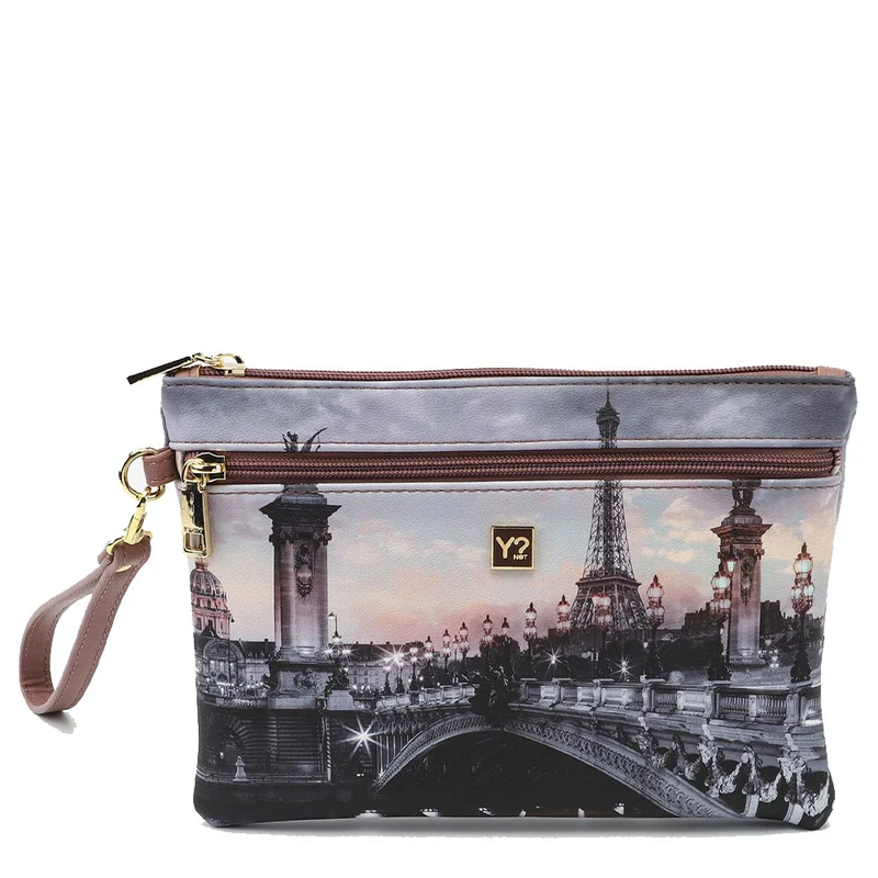 Pochette Media Donna con Zip Y NOT FAS-343 Paris Nude